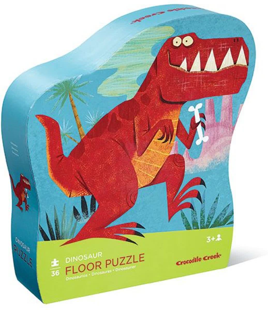 Crocodile Creek Shaped Box vloerpuzzel Dinosaur (36 st.)