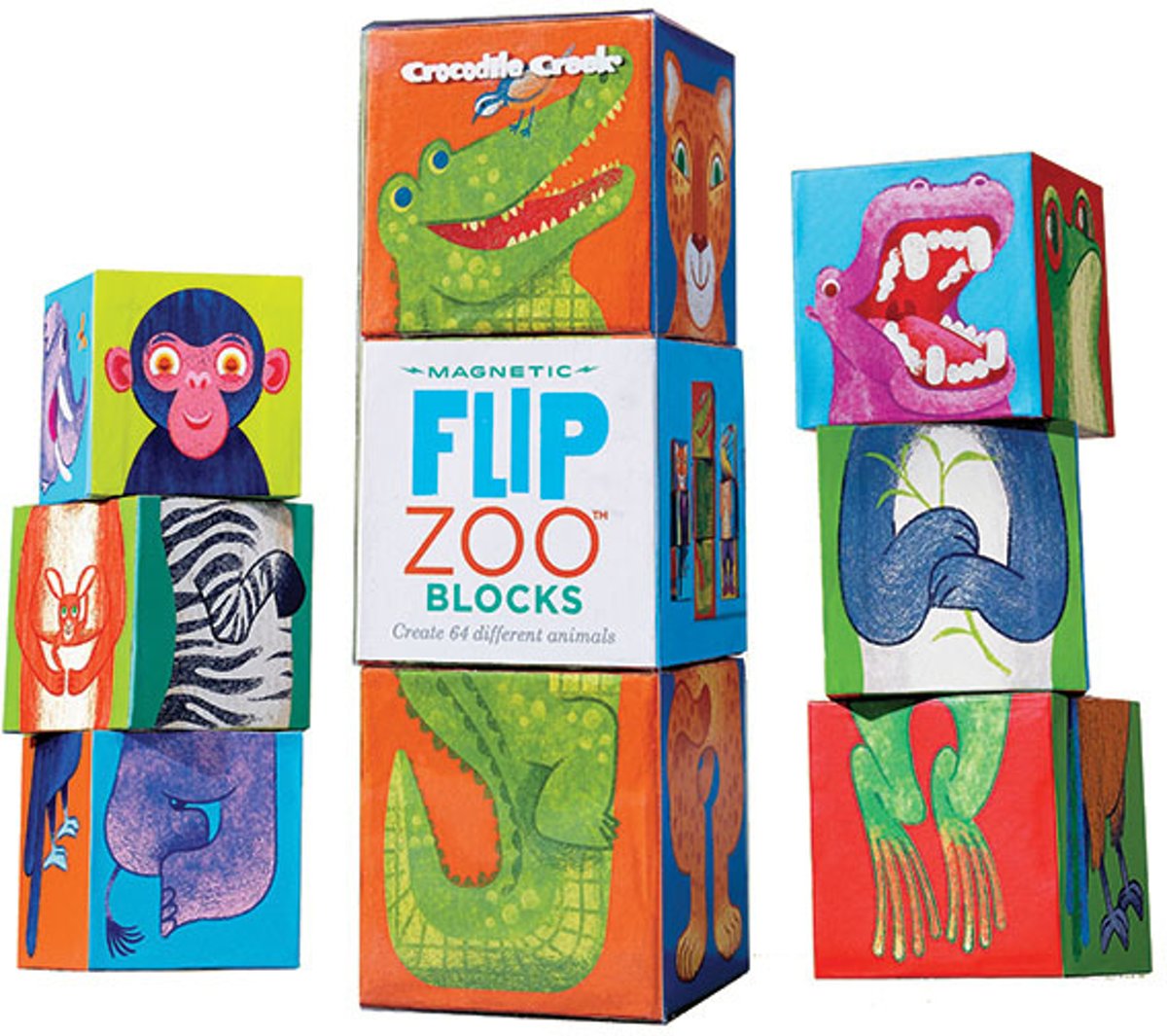 Crocodile Creek blokpuzzel Magnetic Blocks/Rainforest Ani