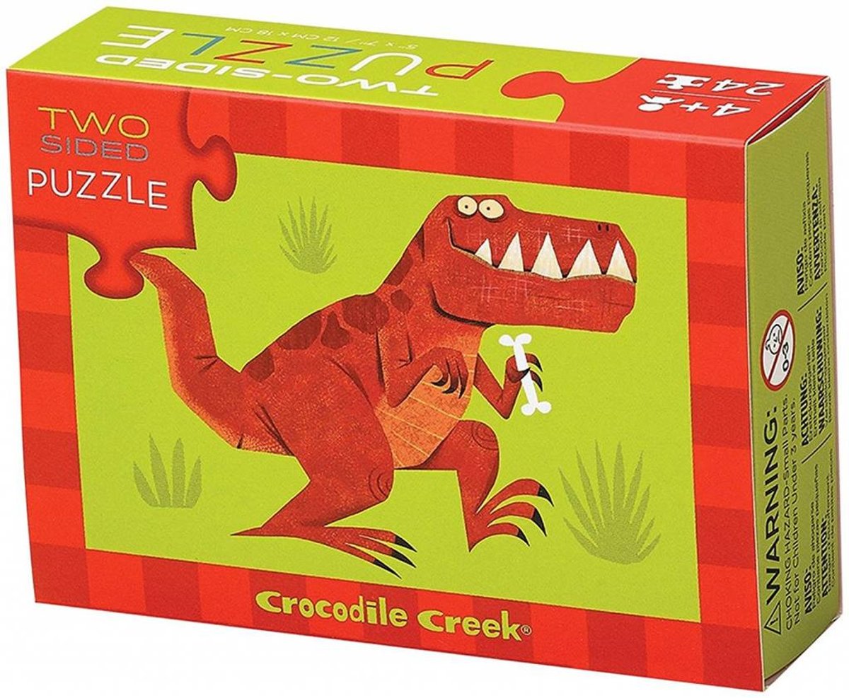 Crocodile Creek  legpuzzel 2-Sided Puzzle/Dinosaur* - 24 stukjes