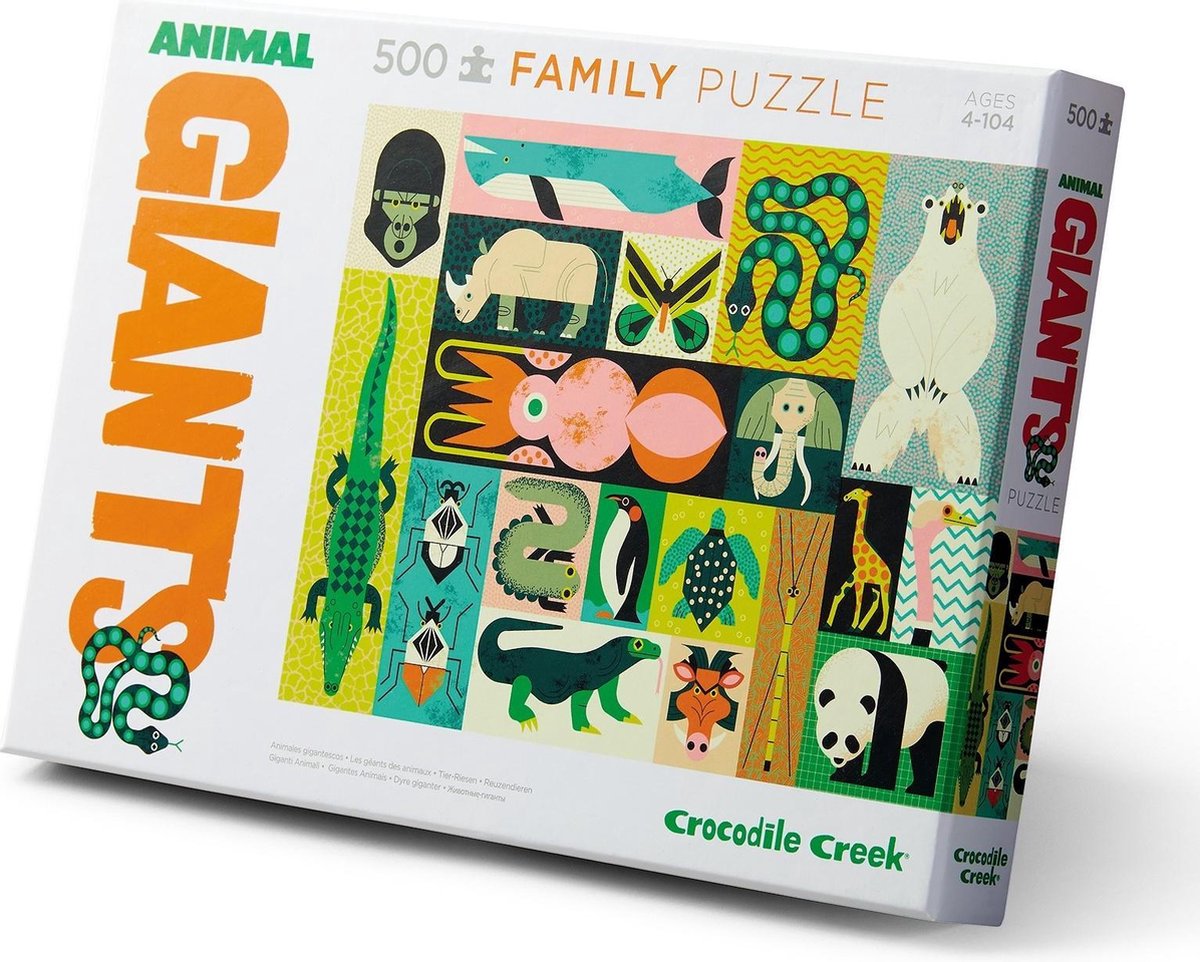 Familie puzzel 2-in-1 Animal Giants - 500st