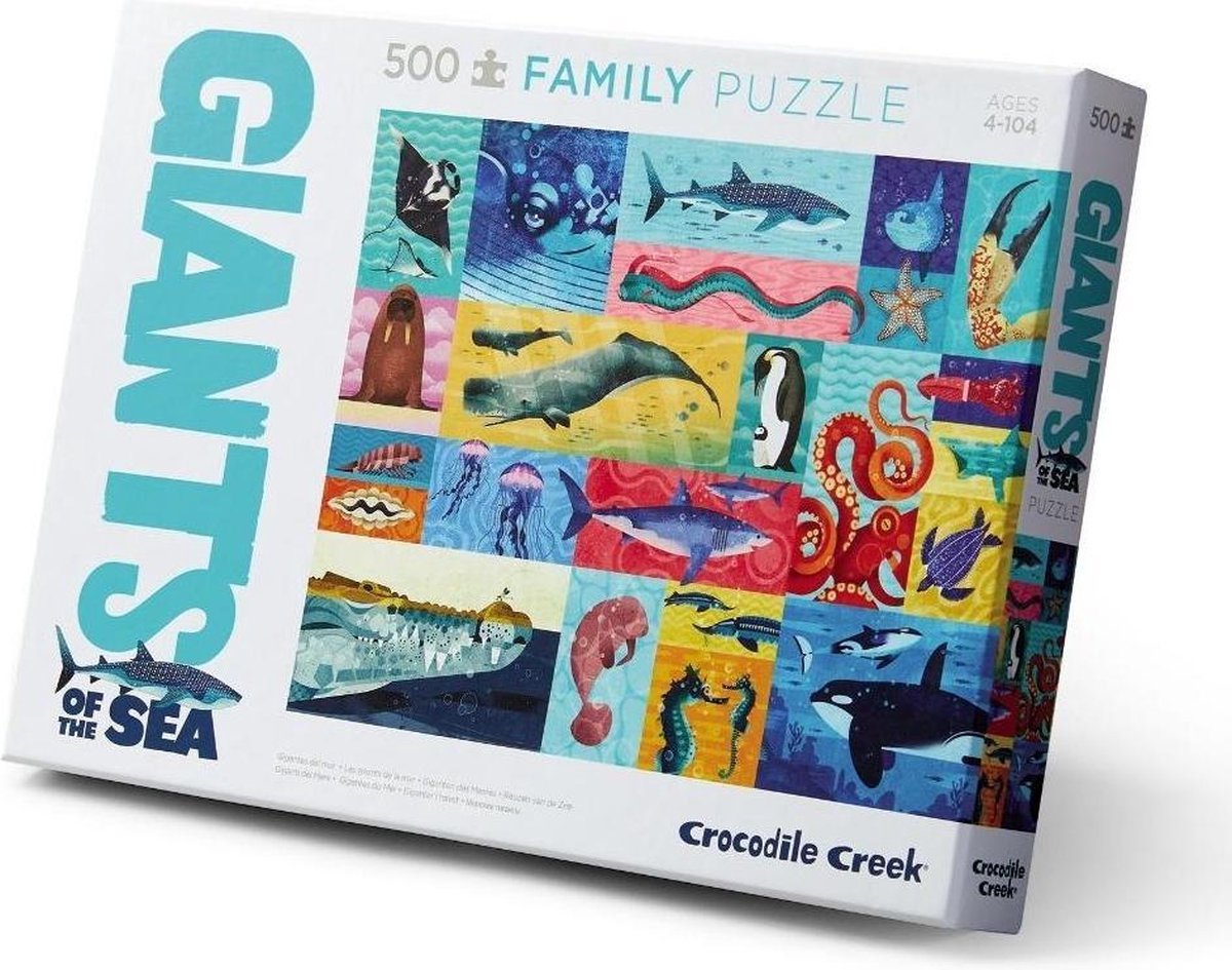 Familie puzzel 2-in-1 Giants of the Sea - 500 stuks