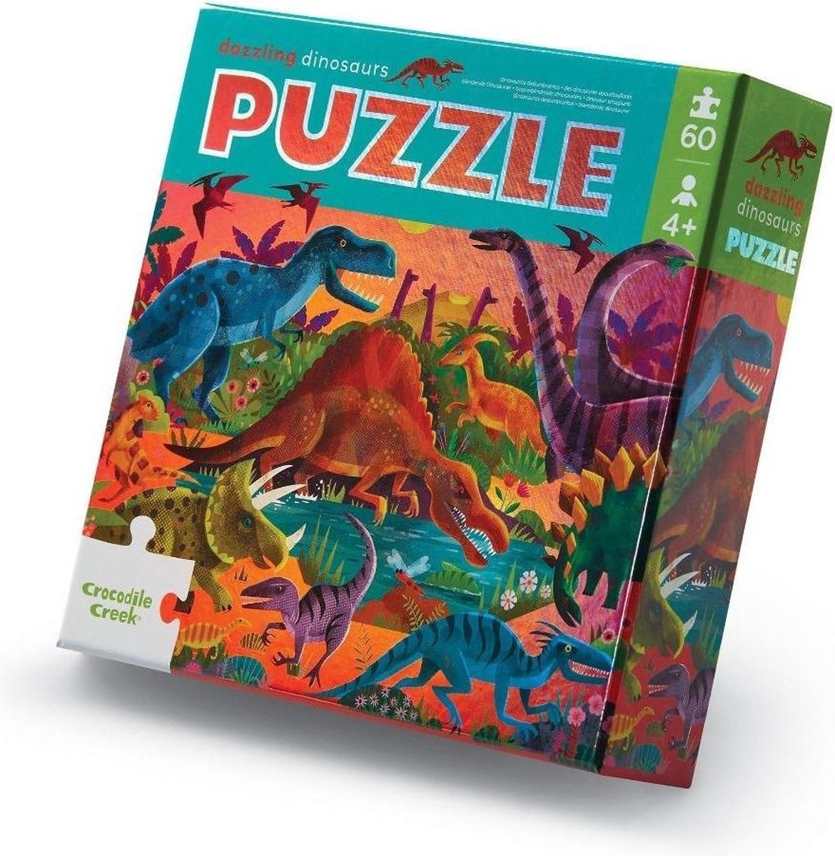 Foil puzzel Dazzeling Dinosaurs - 60 stukken