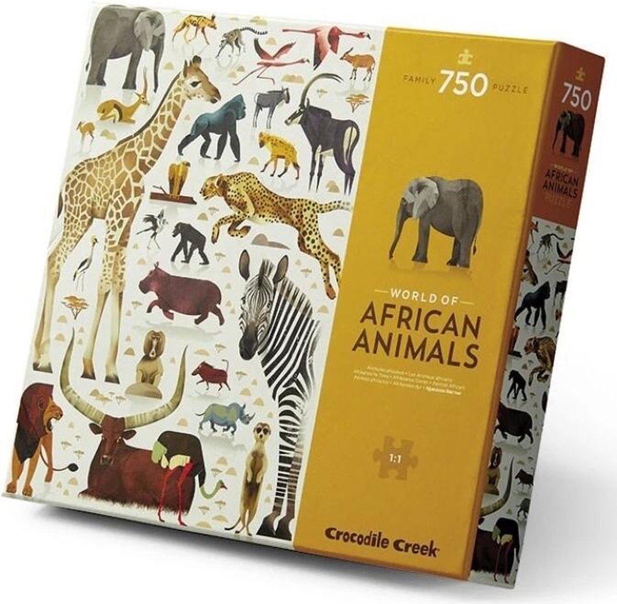 Puzzel World of African Animals - 750 stukken