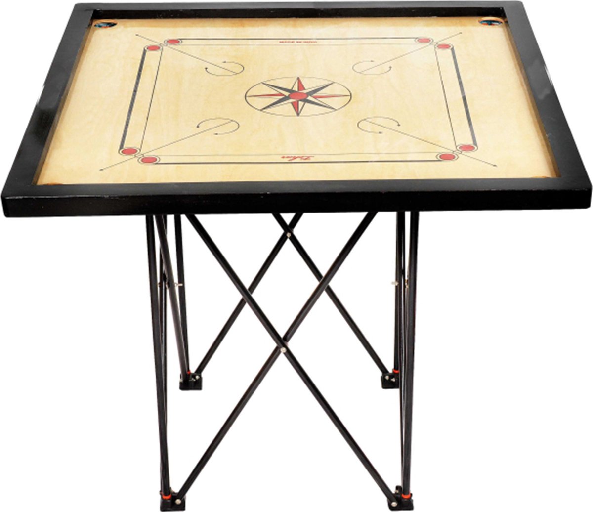 Carrom Standaard - Crokinole Tafel - Opvouwbaar Onderstel voor Spellen - In Hoogte Vertelbaar - Bordspellentafel