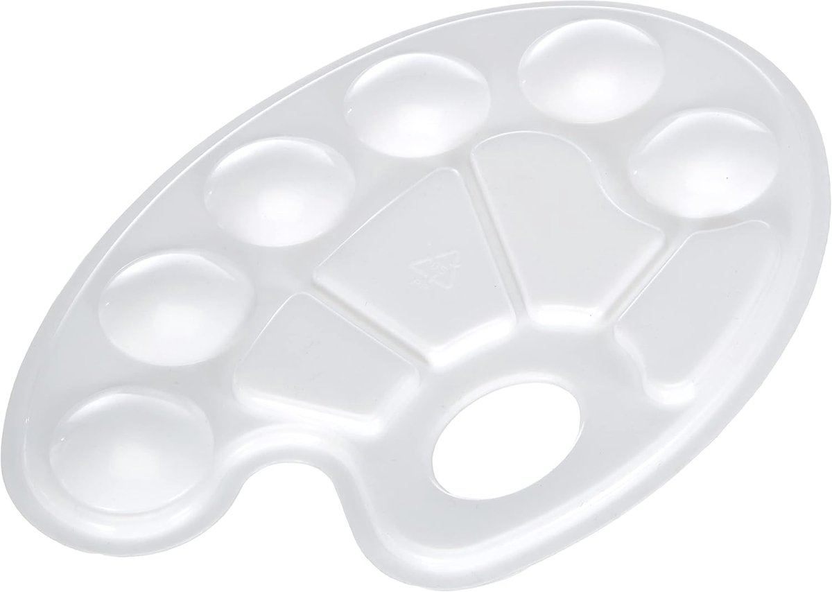   - Acrylverfset - Palet - Waterverfpalet (Wit)