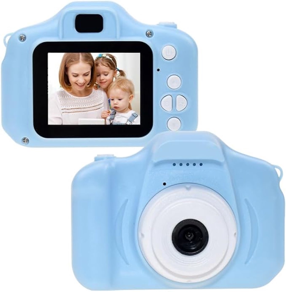   - Digitale Kindercamera - Kindercamera - Fotocamera Voor Kinderen - Digitale Kindercamera Met Dubbele Camera 1 Set - Met 32GB Geheugenkaart - Blauw