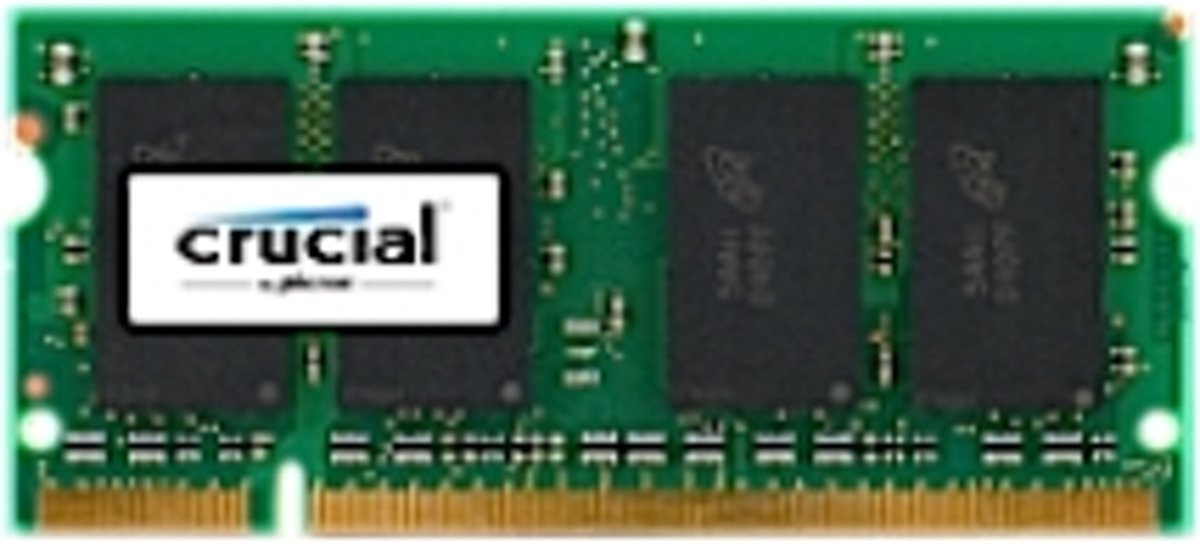 Crucial 1GB DDR SODIMM 400MHz (1 x 1 GB)