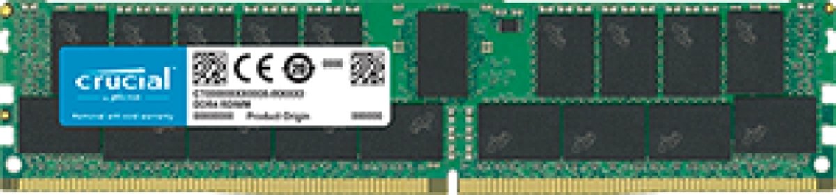 Crucial 32GB DDR4-2666 RDIMM 32GB DDR4 2666MHz ECC geheugenmodule