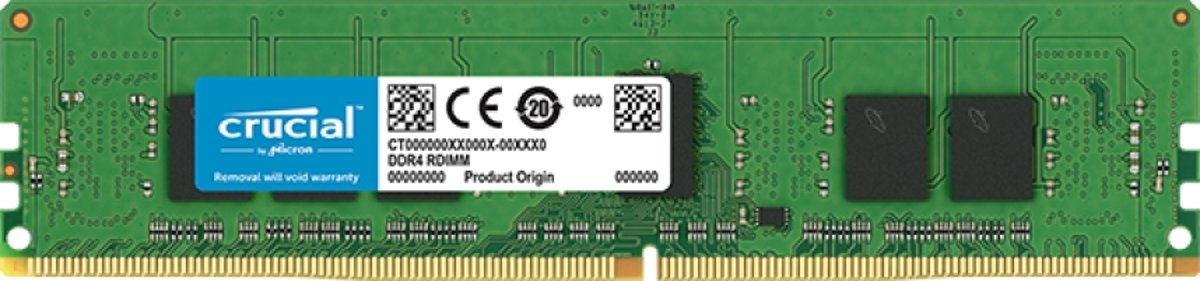 Crucial 4GB DDR4-2666 RDIMM 4GB DDR4 2666MHz ECC geheugenmodule