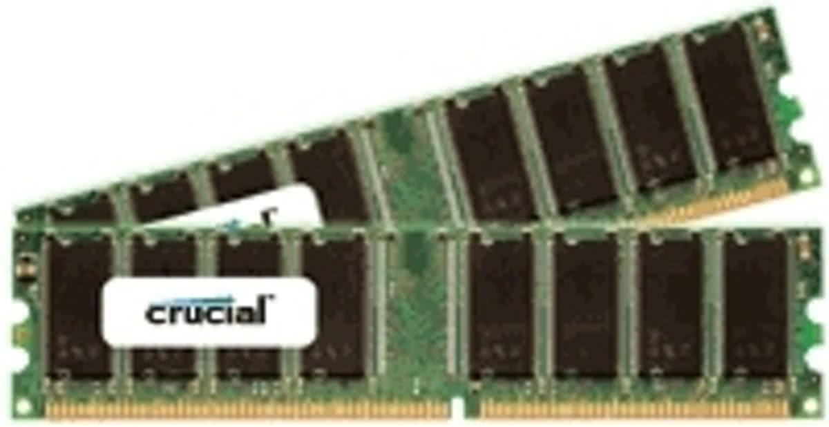 Crucial DDR SDRAM Memory Module 2GB DDR 400MHz geheugenmodule