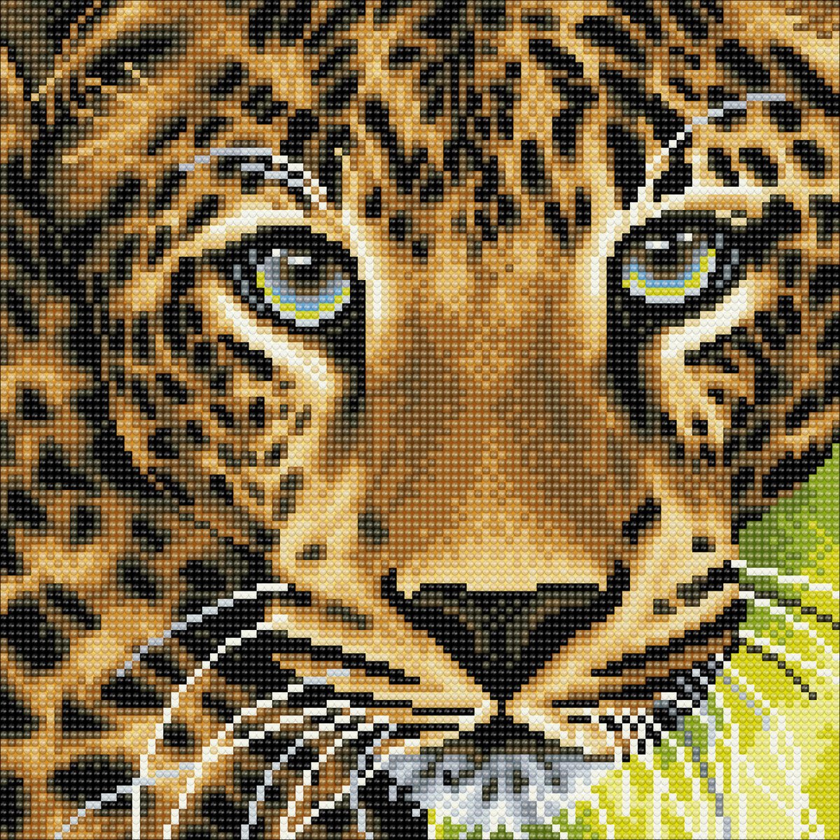 Diamond Painting Crystal Art Kit ® Leopard 30x30 cm, Full Painting