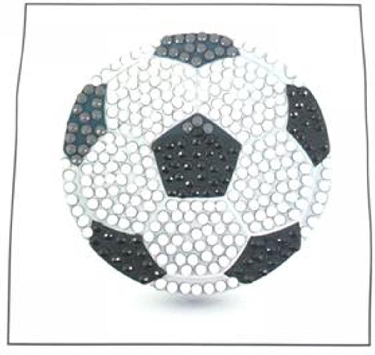 Diamond Painting Crystal Art sticker Football  incl. gereedschap