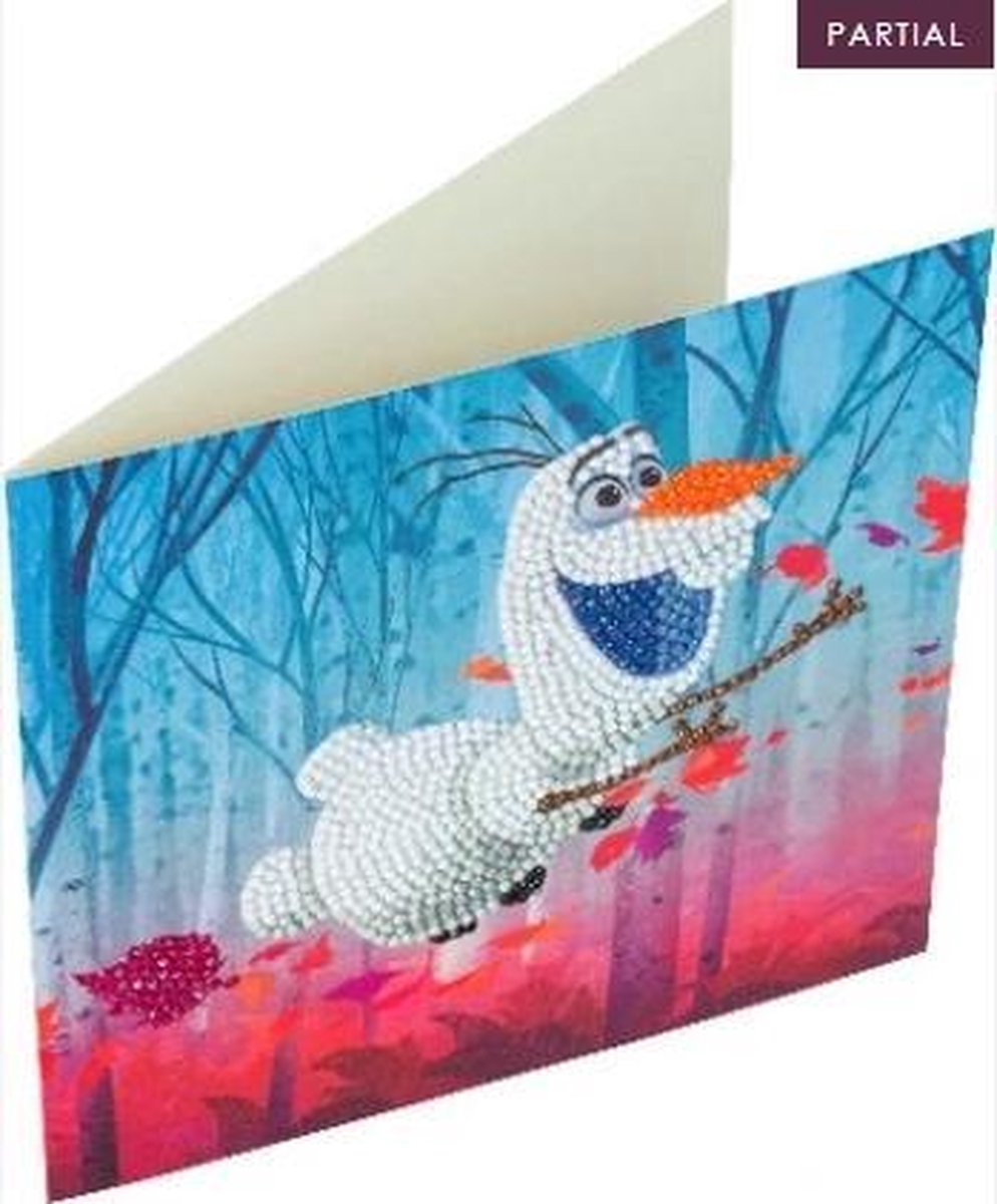 Crystal Art Diamond Painting Kaart Frozen Olaf