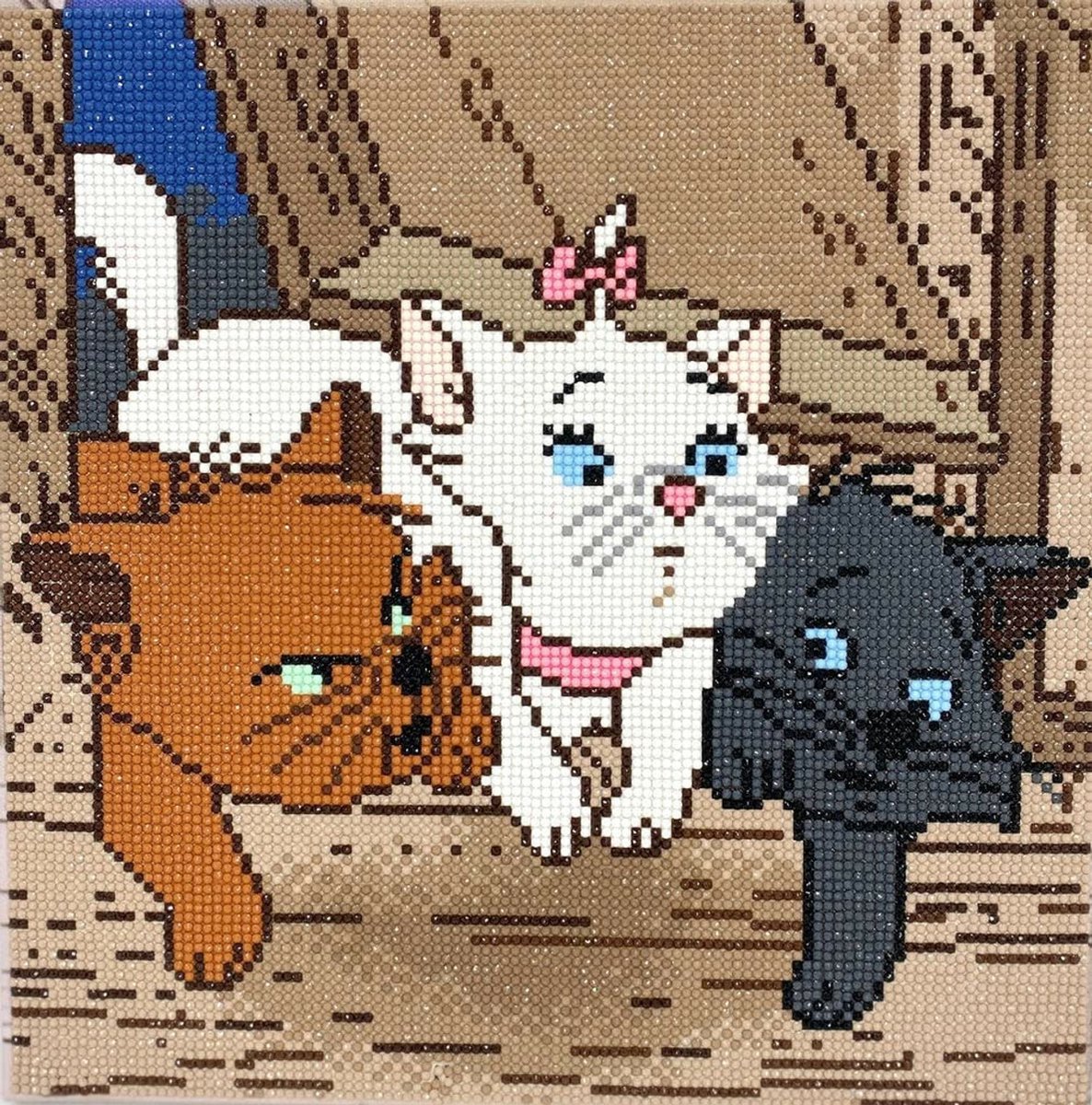 Crystal Art Kit The Aristocats Kittens 30X30 Cm