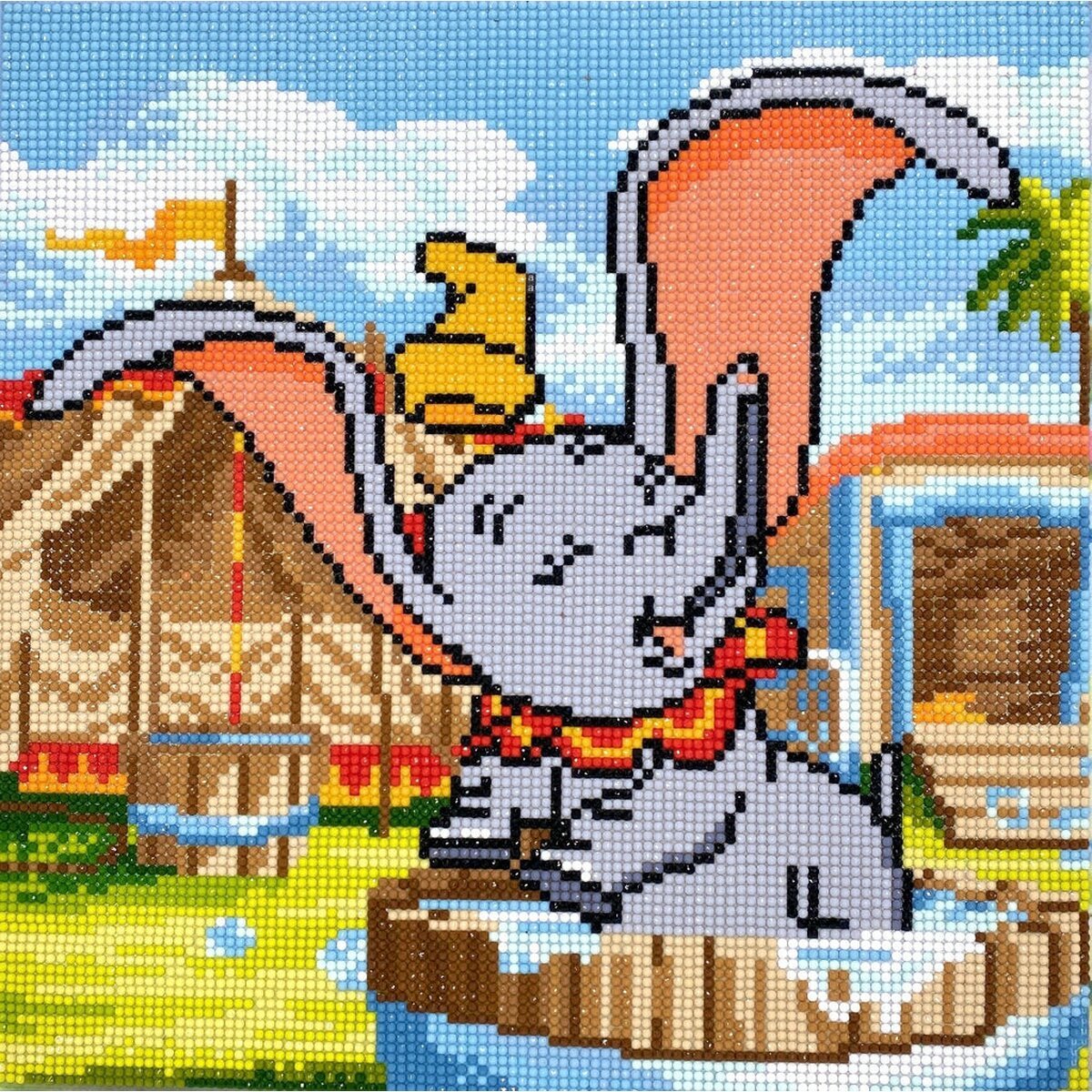 Crystal Art kit Disney Dumbo bath (full) 30 x 30 cm