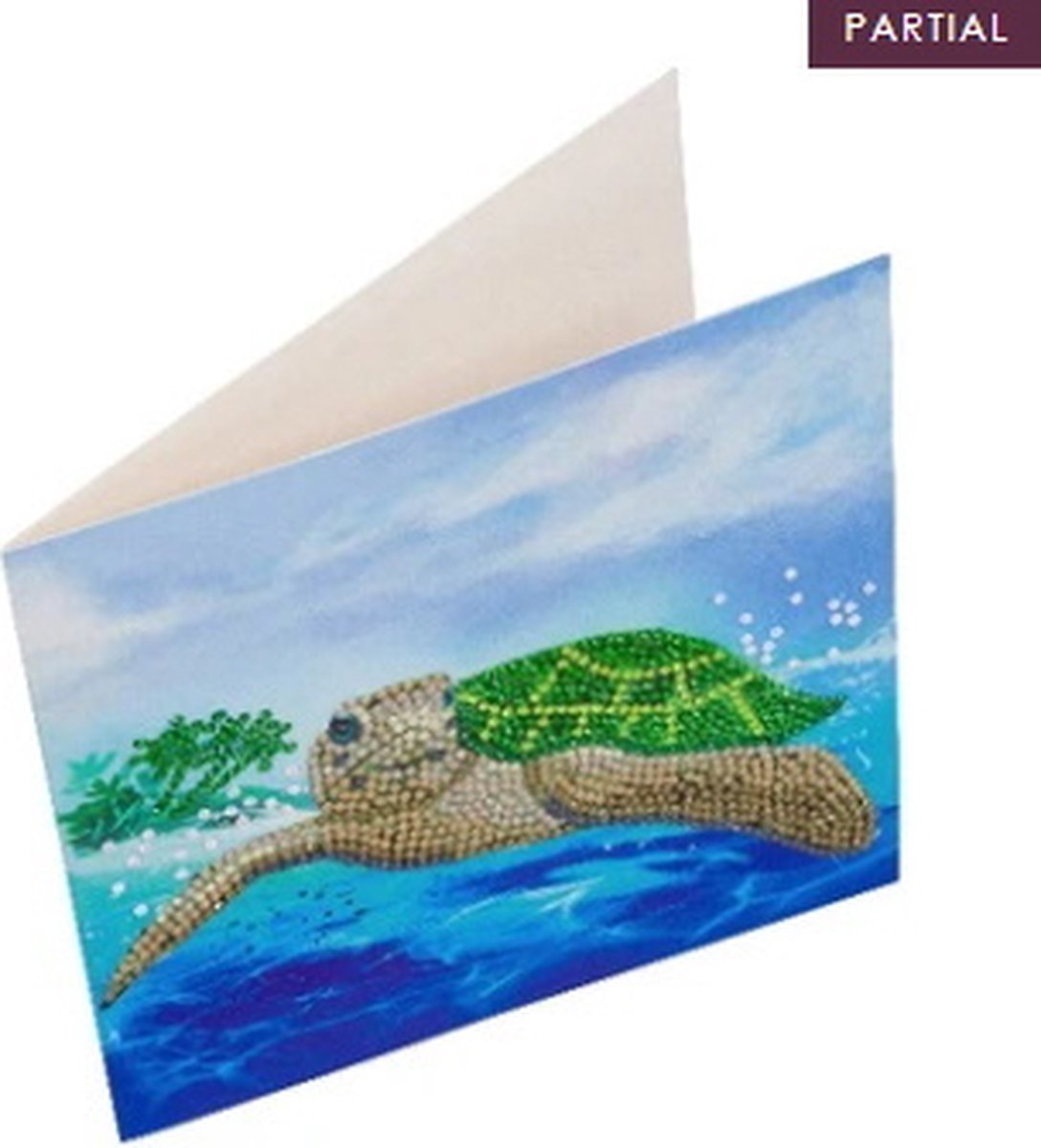 Diamond Painting Kaart Schildpad A84