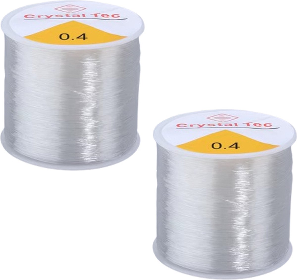 Elastisch draad sieraden 0,4 mm -   - 2 Spoelen elastisch draad voor kralen (100 m)