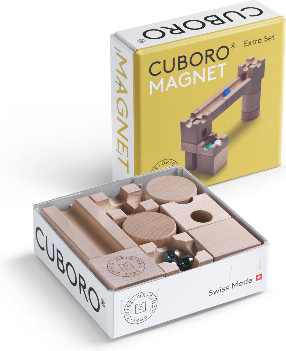 Cuboro knikkerbaan extra set magnetische blokken Magnet