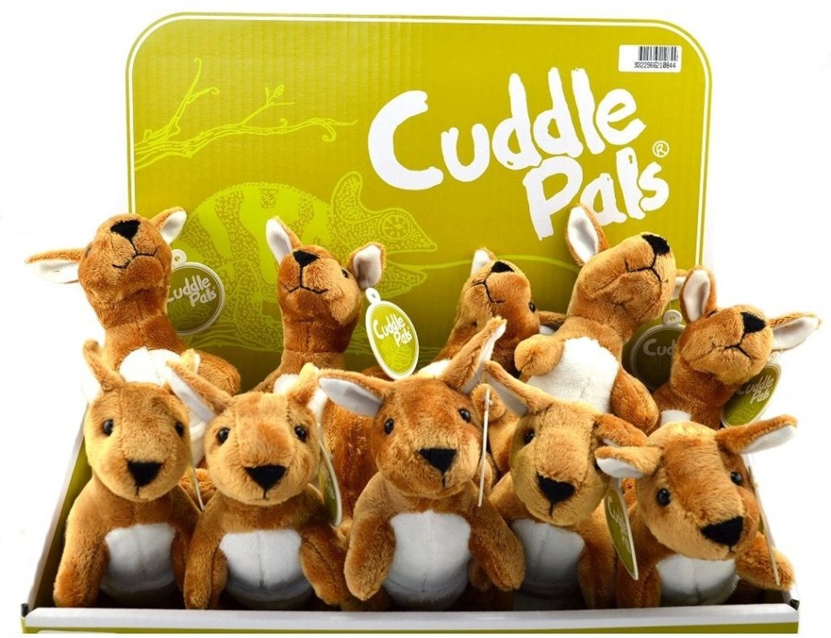 Cuddle Plas Kangoeroe Knuffel 15 cm