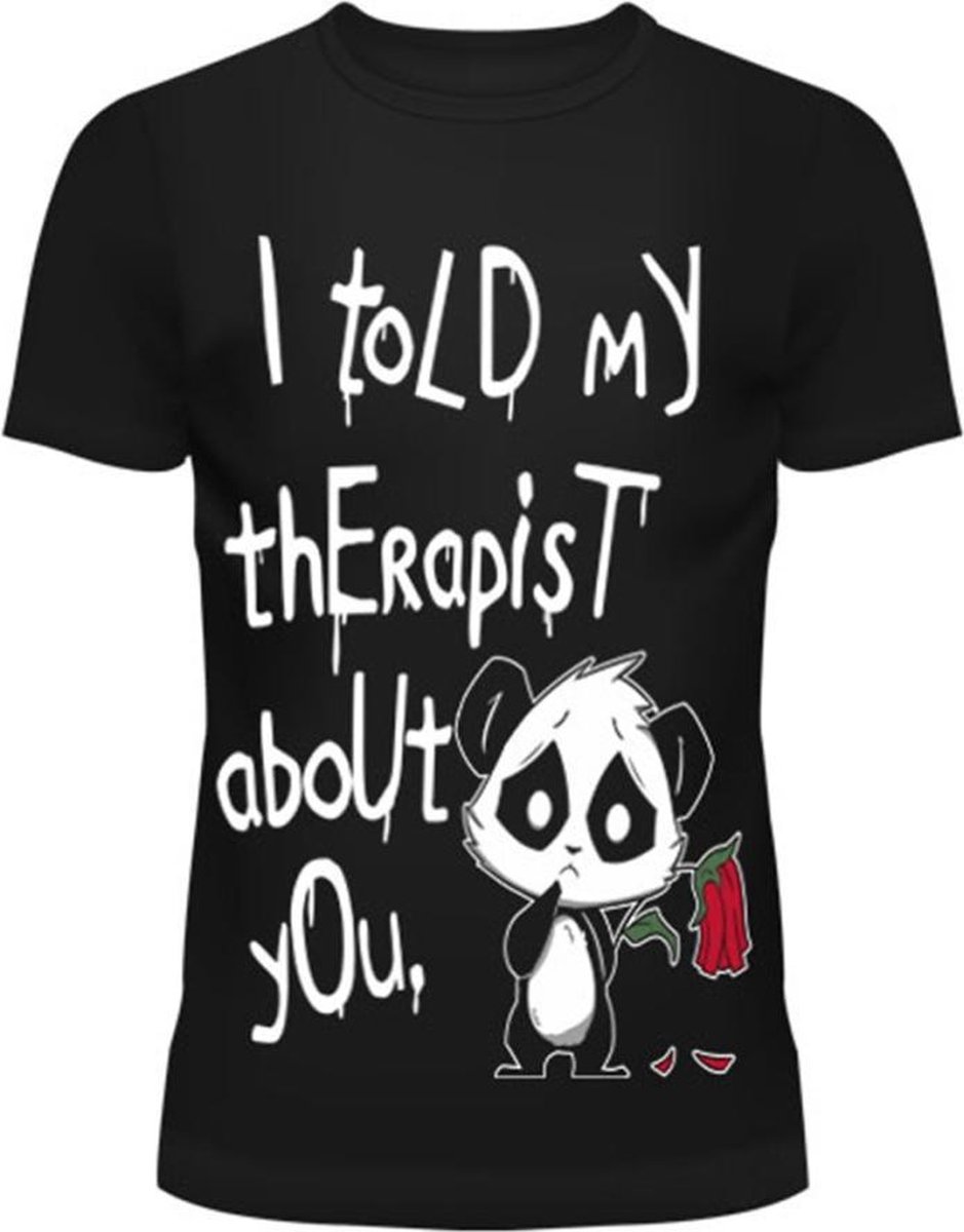 Cupcake Cult Dames Tshirt -L- MY THERAPIST Zwart