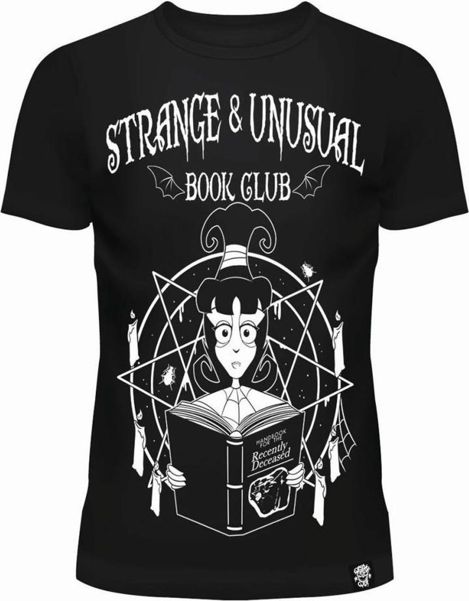 Cupcake Cult Dames Tshirt -L- STRANGE AND UNUSUAL Zwart/Wit