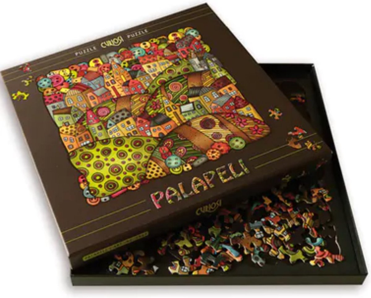 Curiosi Palapeli - Puzzel Bergdorf (extra moeilijk: 211 lastige stukjes)