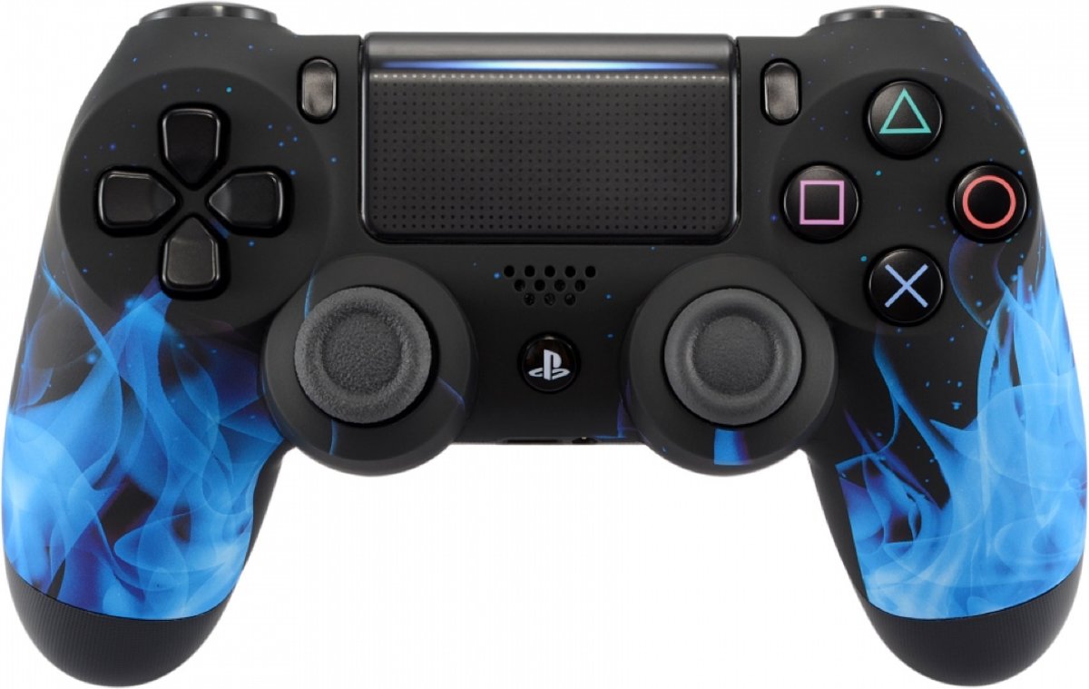 Blue Flames - Custom Sony PlayStation PS4 Wireless Dualshock 4 V2 Controller