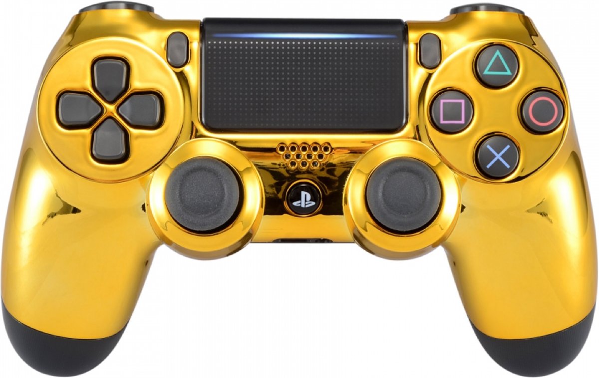 Chrome Goud - Custom PlayStation PS4 Wireless Dualshock 4 V2 Controller