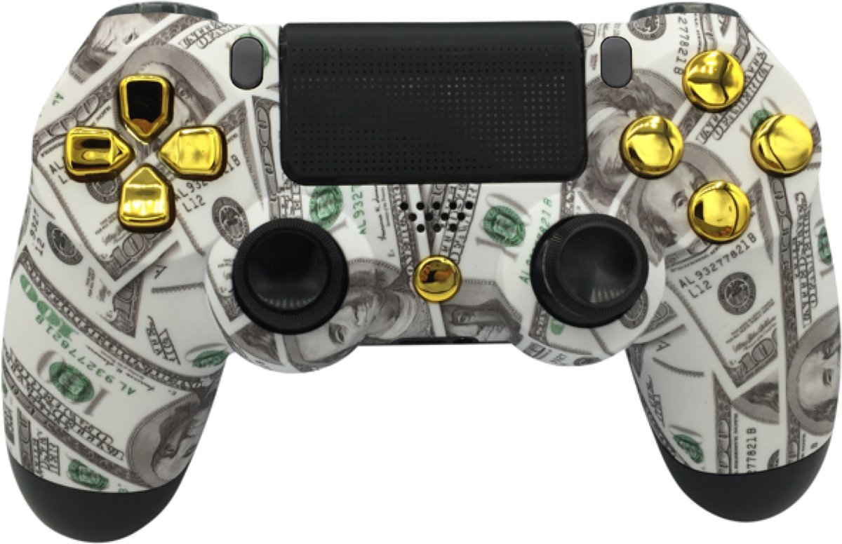 Gold Digger - Custom Sony PlayStation PS4 Wireless Dualshock 4 V2 Controller