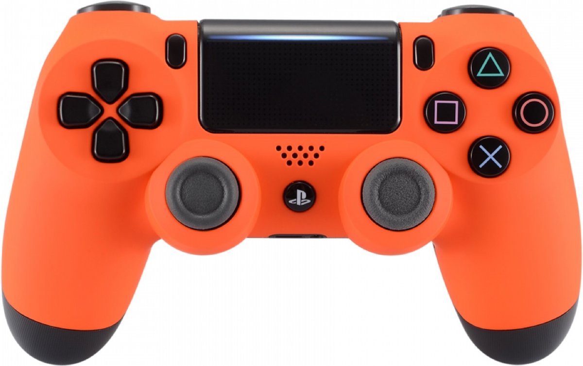 Soft Touch Oranje - Custom PlayStation PS4 Wireless Dualshock 4 V2 Controller