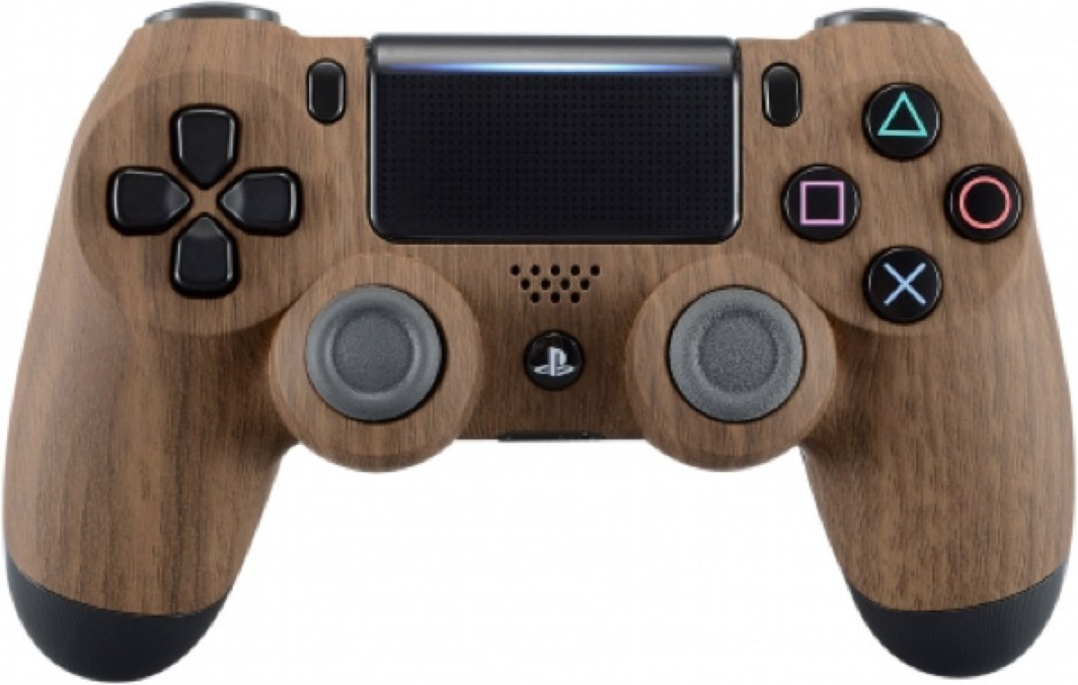 Wood - Custom PlayStation PS4 Wireless Dualshock 4 V2 Controller