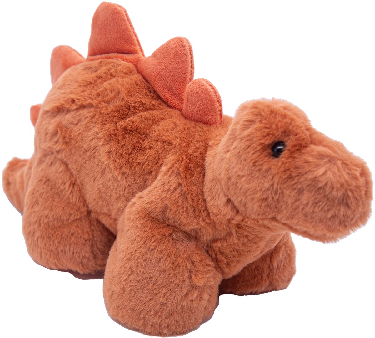 Cute since 1999 - Dinosauruspark - Dinosaurus speelgoed - Oranje stegosaurus - Baby knuffel - 18cm