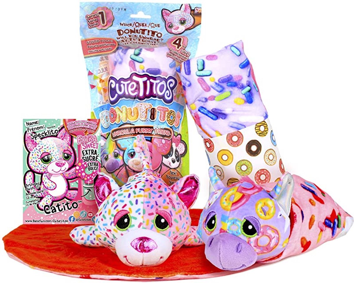 Cutetitos Donutitos Assortment - Knuffel - Donut knuffel - dieren knuffel