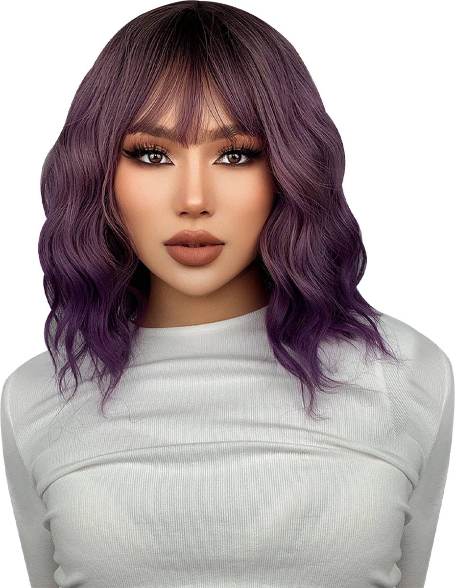 Cynthia Damespruik – Hair Wig – Haarstuk – Wasbaar – Kambaar – Hoge Kwaliteit – Dames Haar – Korte Bob - Verfbaar