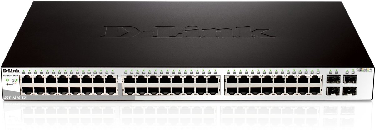 D-Link 52-port Gigabit Smart+ incl. 4 SFP Switch