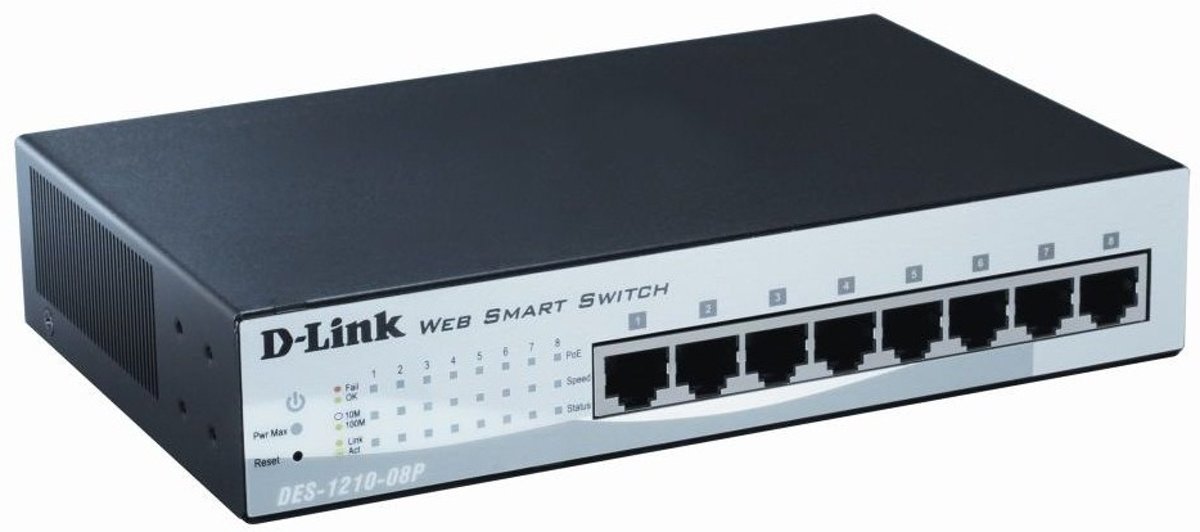 D-Link DES-1210-08P - Switch