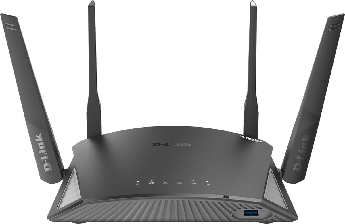 D-Link DIR-2660 draadloze router Dual-band (2.4 GHz / 5 GHz) Gigabit Ethernet Zwart