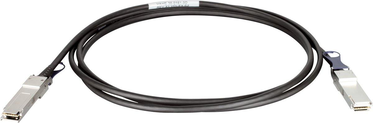 D-Link QSFP+, 3m InfiniBand-kabel QSFP+ Zwart