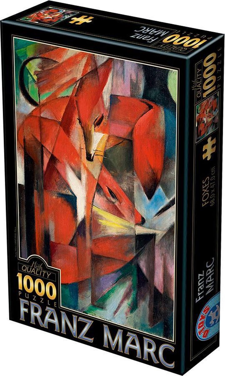 Franz Marc Foxes kunstpuzzel 1000