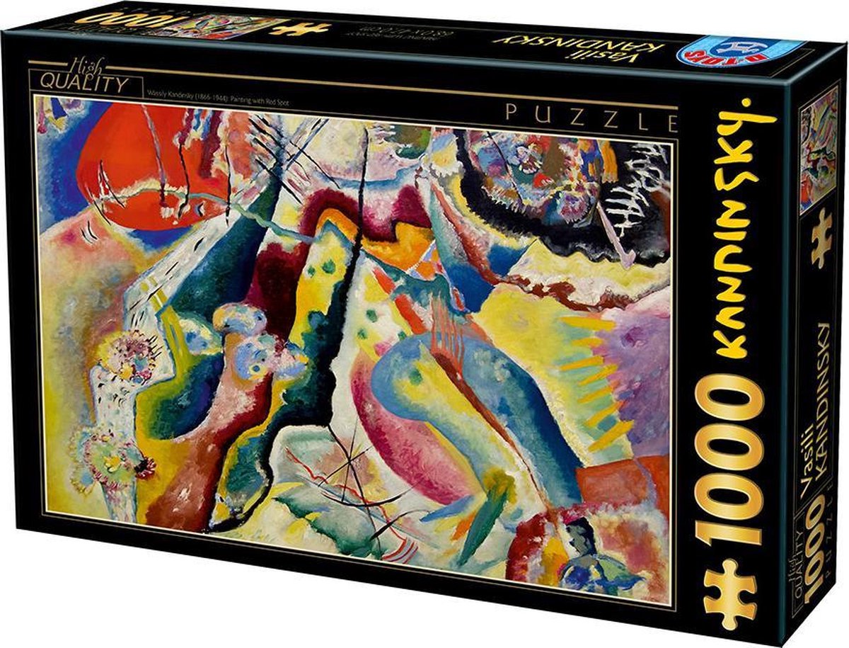 Kandinsky Vassily: Painting with Red Spot kunstpuzzel 1000