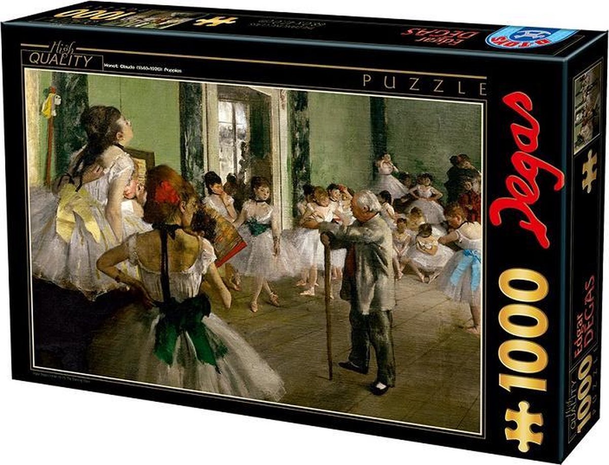 Kunst puzzel Edgar Degas - Dansschool (1000)