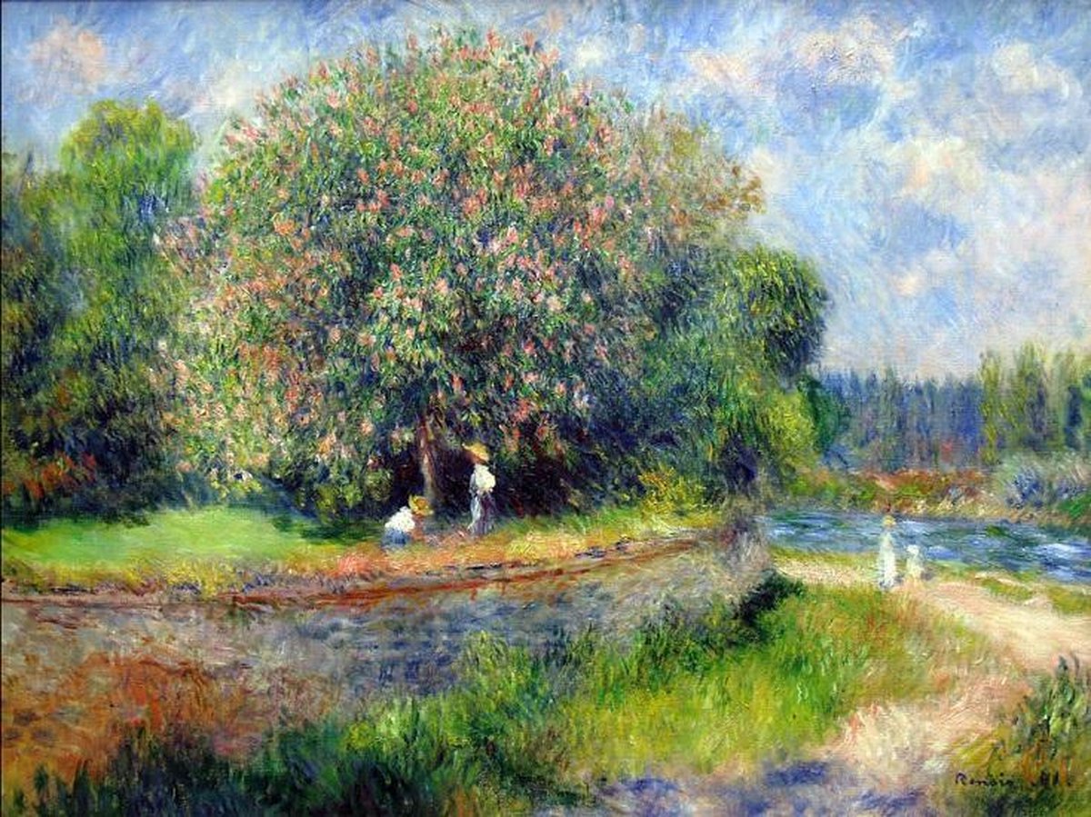 Kunst puzzel Renoir - Bloeiende kastanjeboom (1000)