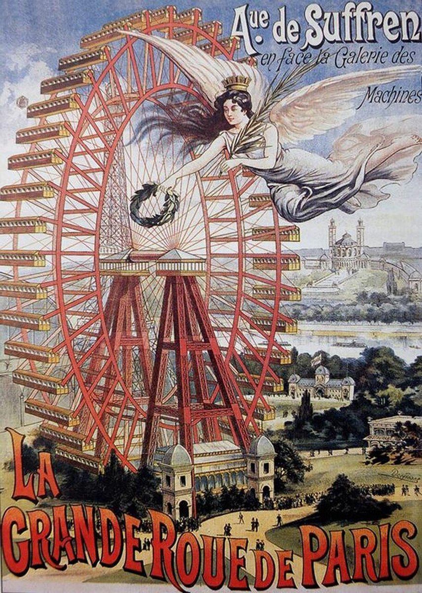 La Grande Roue de Paris Vintage poster legpuzzel 1000