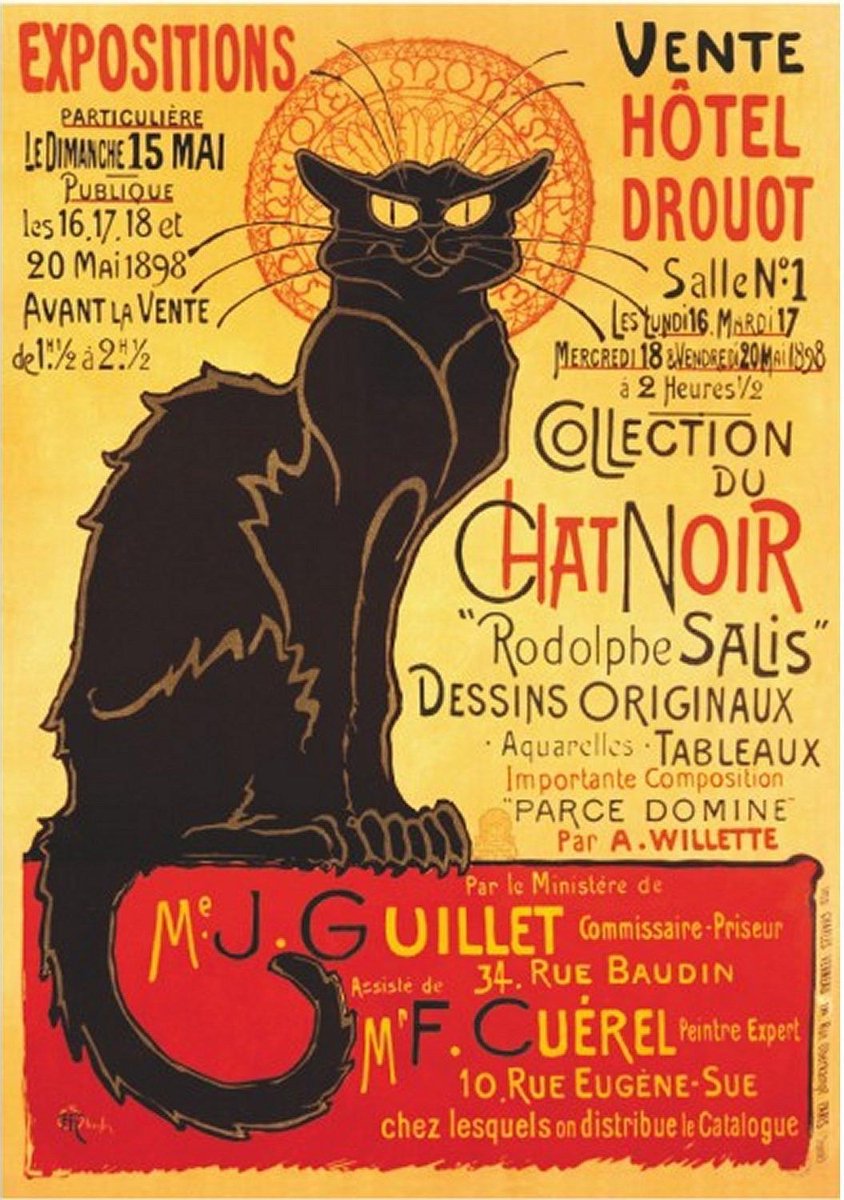 Vintage Posters: Plakat Hotel Drouot Auktion legpuzzel 1000