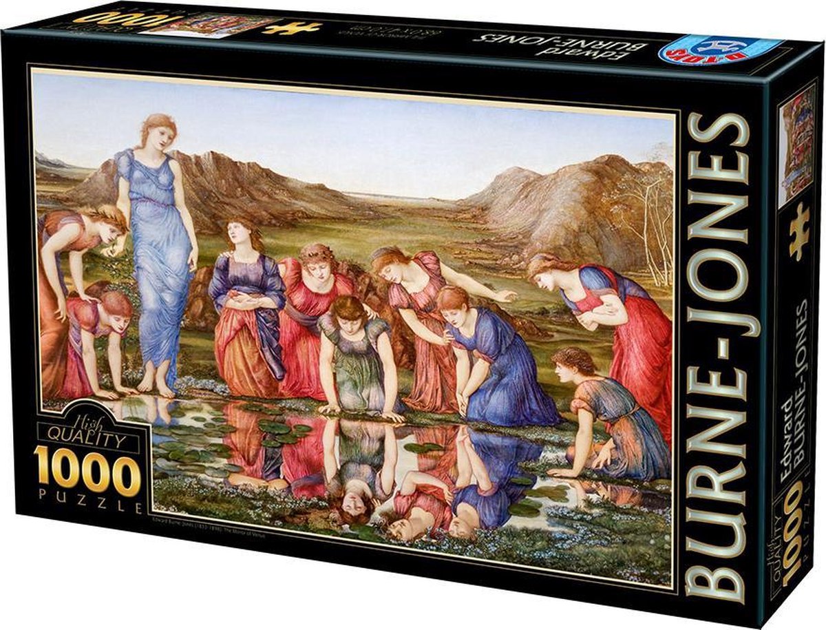 kunst puzzel Edward Burne-Jones -  De spiegel van Venus