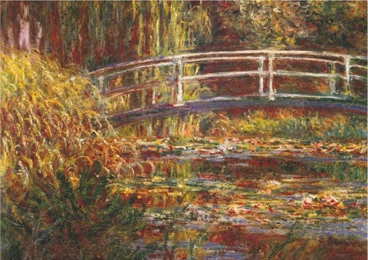 kunst puzzel Monet - De Japanse brug (1000 stukjes)