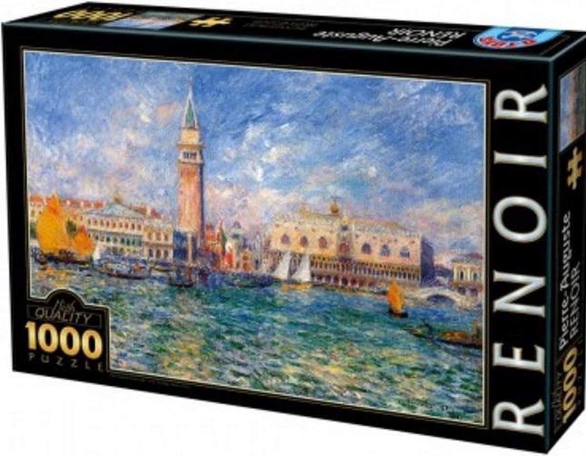 kunst puzzel Renoir - Het paleis van de Doge in Venetië (1000)