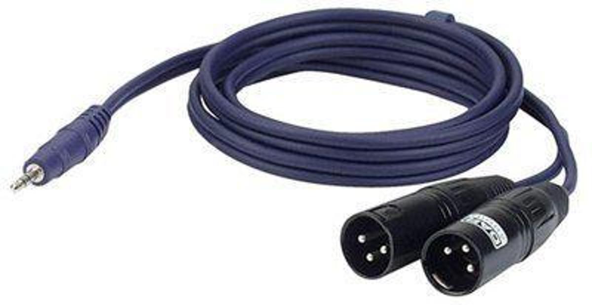 DAP Audio DAP MiniJack naar 2 x XLR male kabel, 1,5 meter Home entertainment - Accessoires