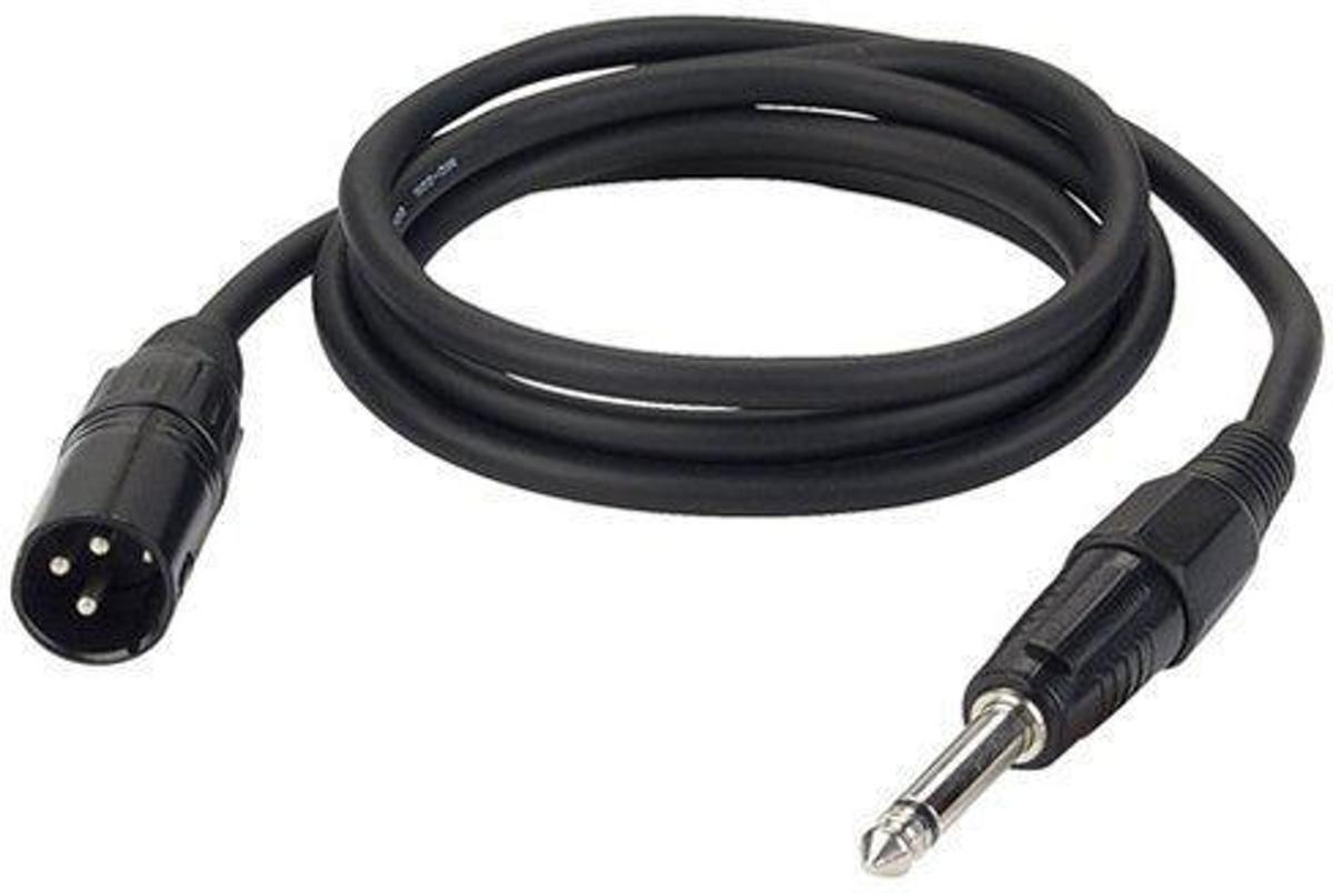 DAP Audio DAP kabel, XLR Male - Jack Mono, zwart, 150cm Home entertainment - Accessoires