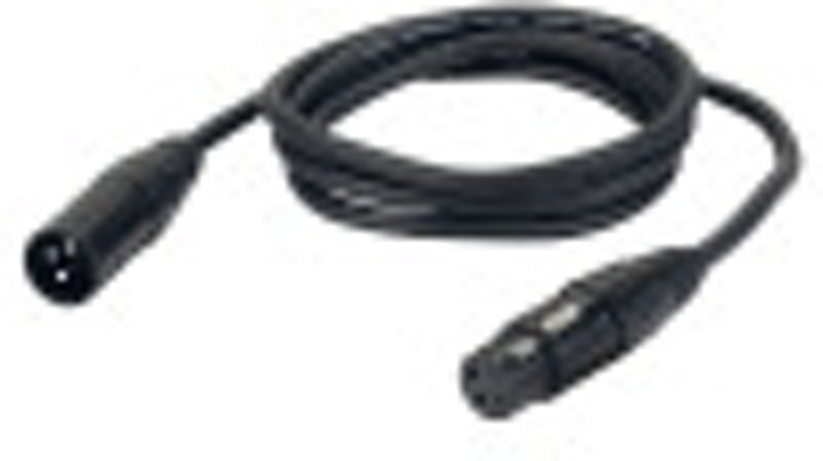 DAP Audio XLR microfoon kabel, zwart, 6m